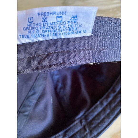 Yatchclub Blue Baseball Hat Cap Embroidered Turtle Detail Adjustable - Picture 7 of 7